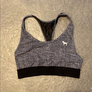 Pink sports bra